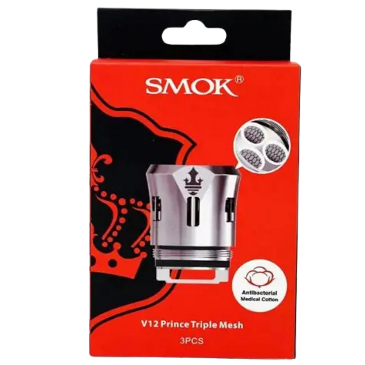 SMOK COILS-V12 PRINCE TRIPLE MESH 0.15 3/PCS