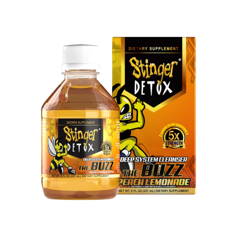 STINGER DETOX-STINGER  DETOX  5X  8oz  PEACH LEMONADE
