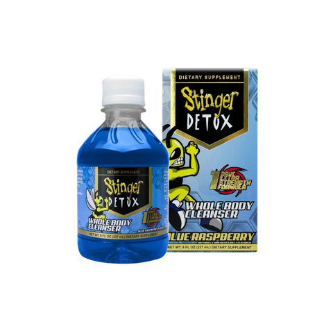 STINGER DETOX-STINGER  DETOX  8oz 1HR FORMULA BLUE  RASPBERRY