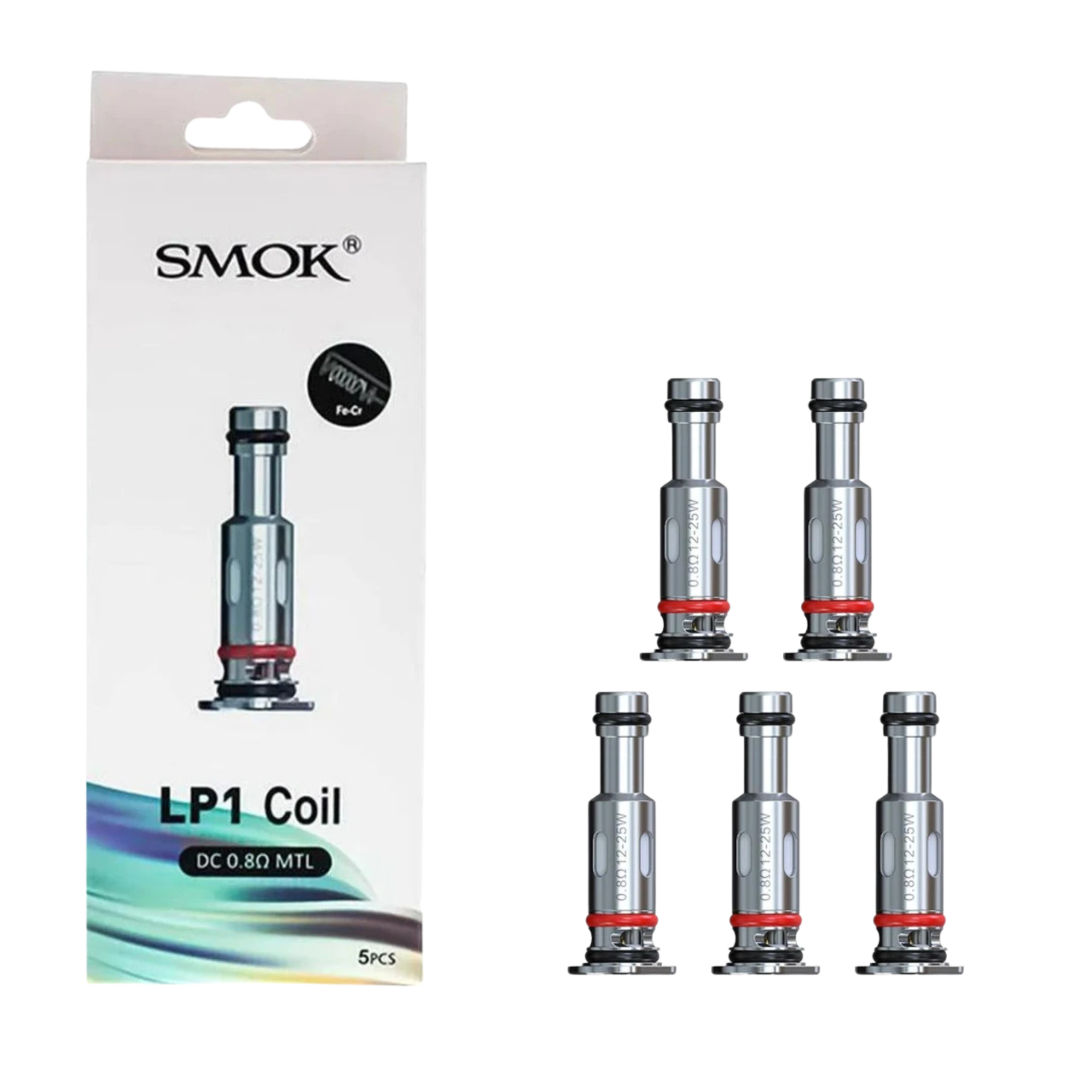 SMOK COILS - LP1 COIL DC 0.8 MTL 5/PCS