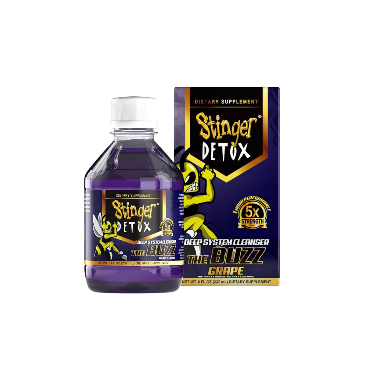 STINGER DETOX- STINGER  DETOX  5X  8oz GRAPE