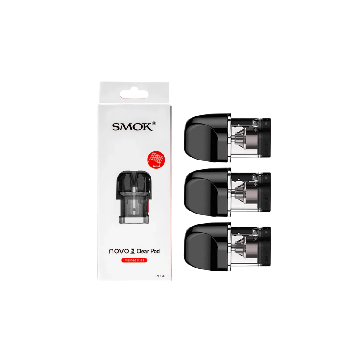 SMOK NOVO 2-NOVO 2 CLEAR POD MESHED 0.9 3/PCS