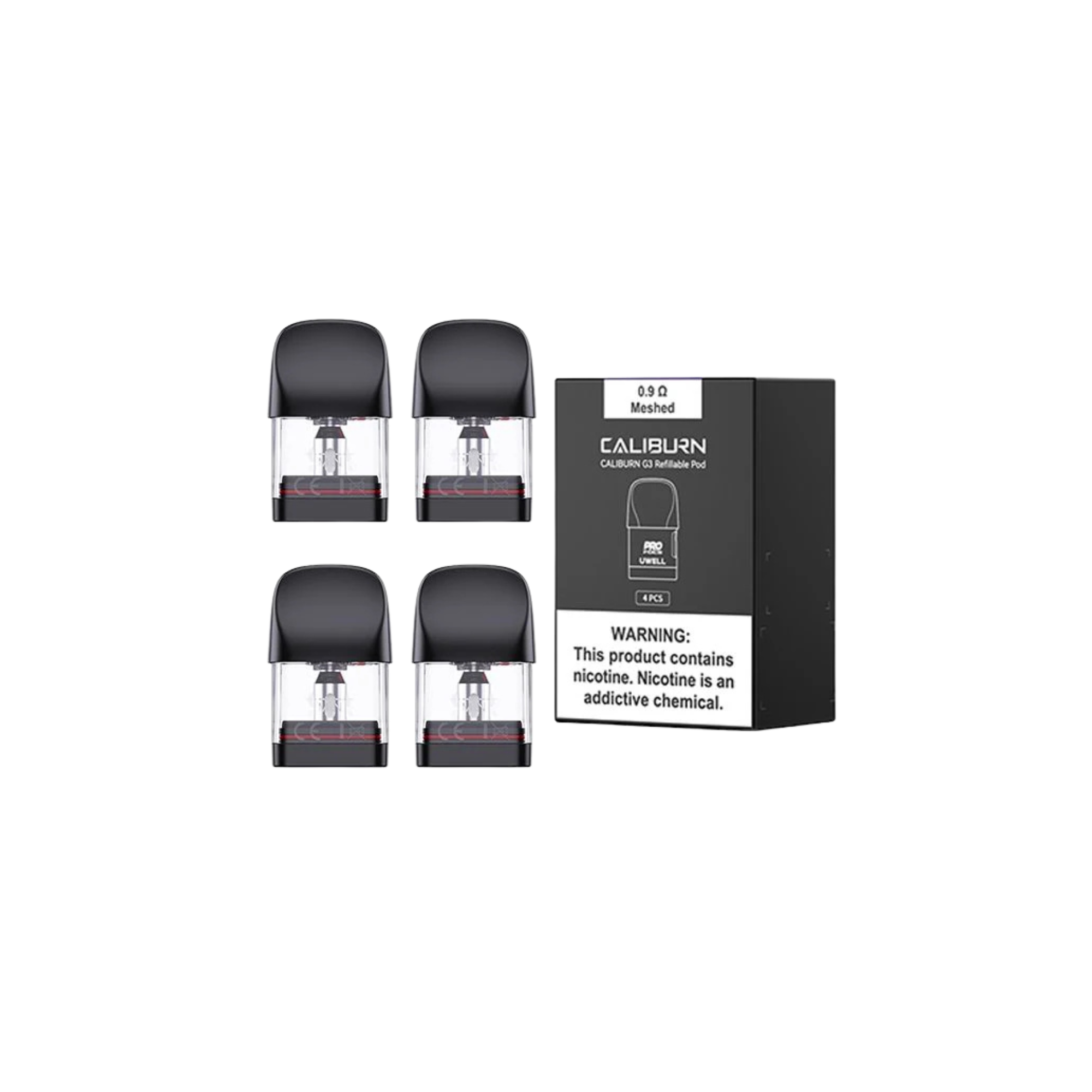UWELL - 2ML - 2/PCS - 1.0 EMPTY CARTRIDGE - CALIBURN-G