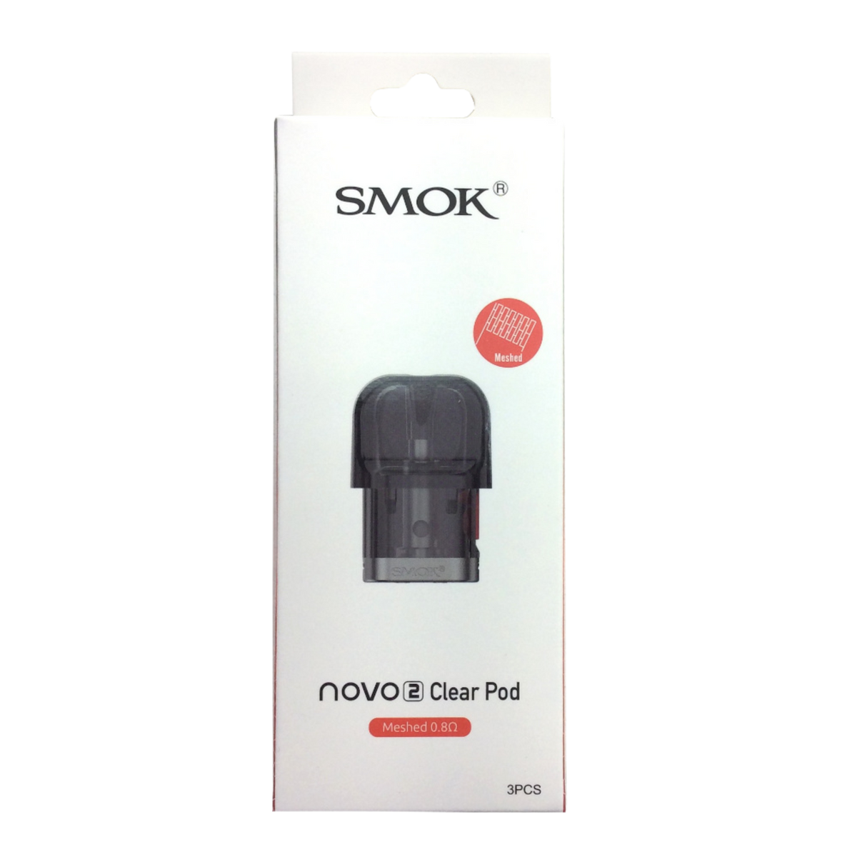 SMOK NOVO 2-NOVO 2 CLEAR POD MESHED 0.8 3/PCS
